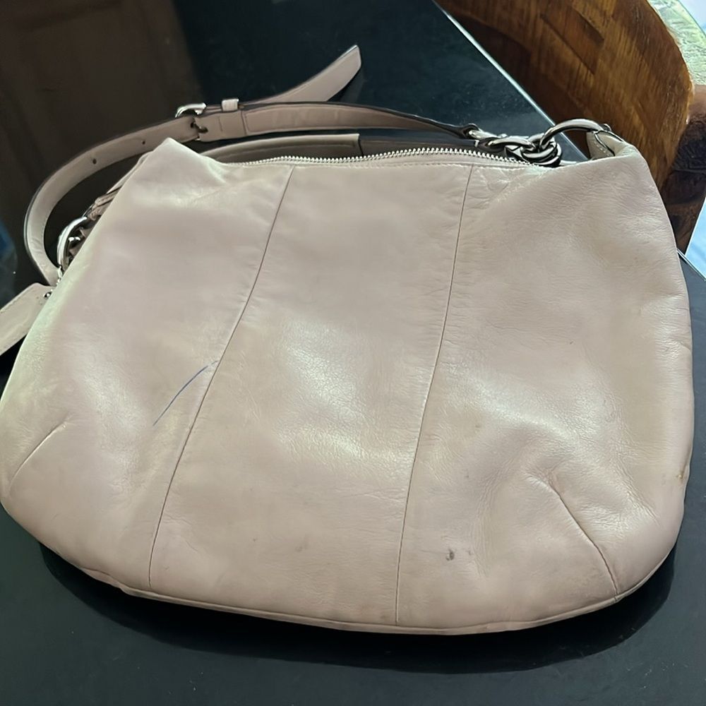 Light pink coach Crossbody or smaller handle bag  Kristen leather collection - Picture 6 of 8